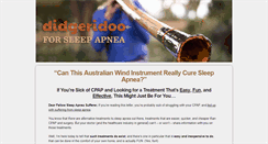 Desktop Screenshot of didgeridooforsleepapnea.org